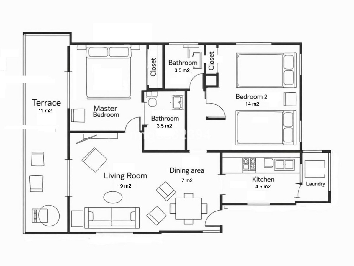 2 Bed, 2 Bath, ApartmentFor Sale, Calahonda, Malaga