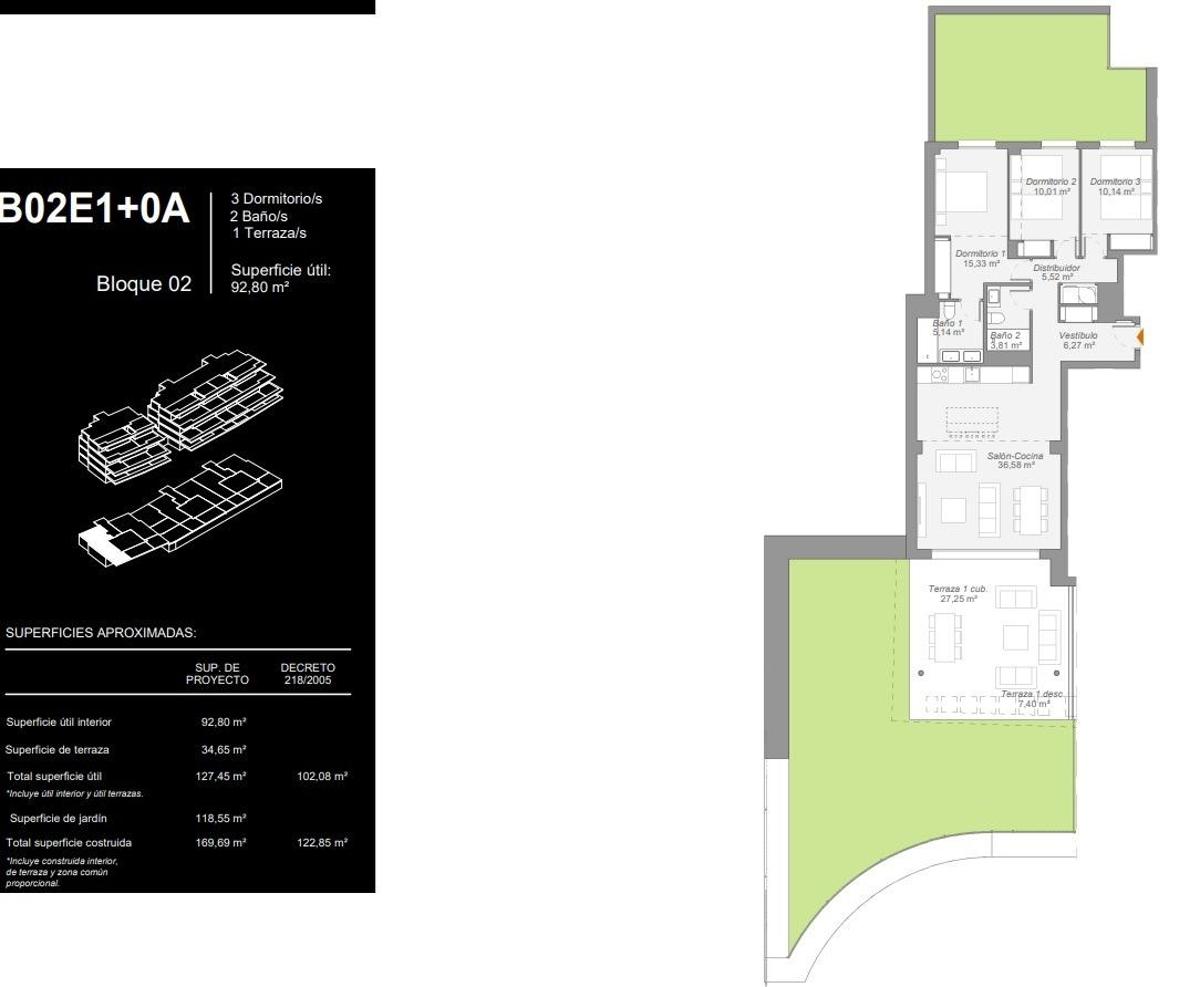 3 Bed, 2 Bath, ApartmentFor Sale, Estepona, Costa del Sol