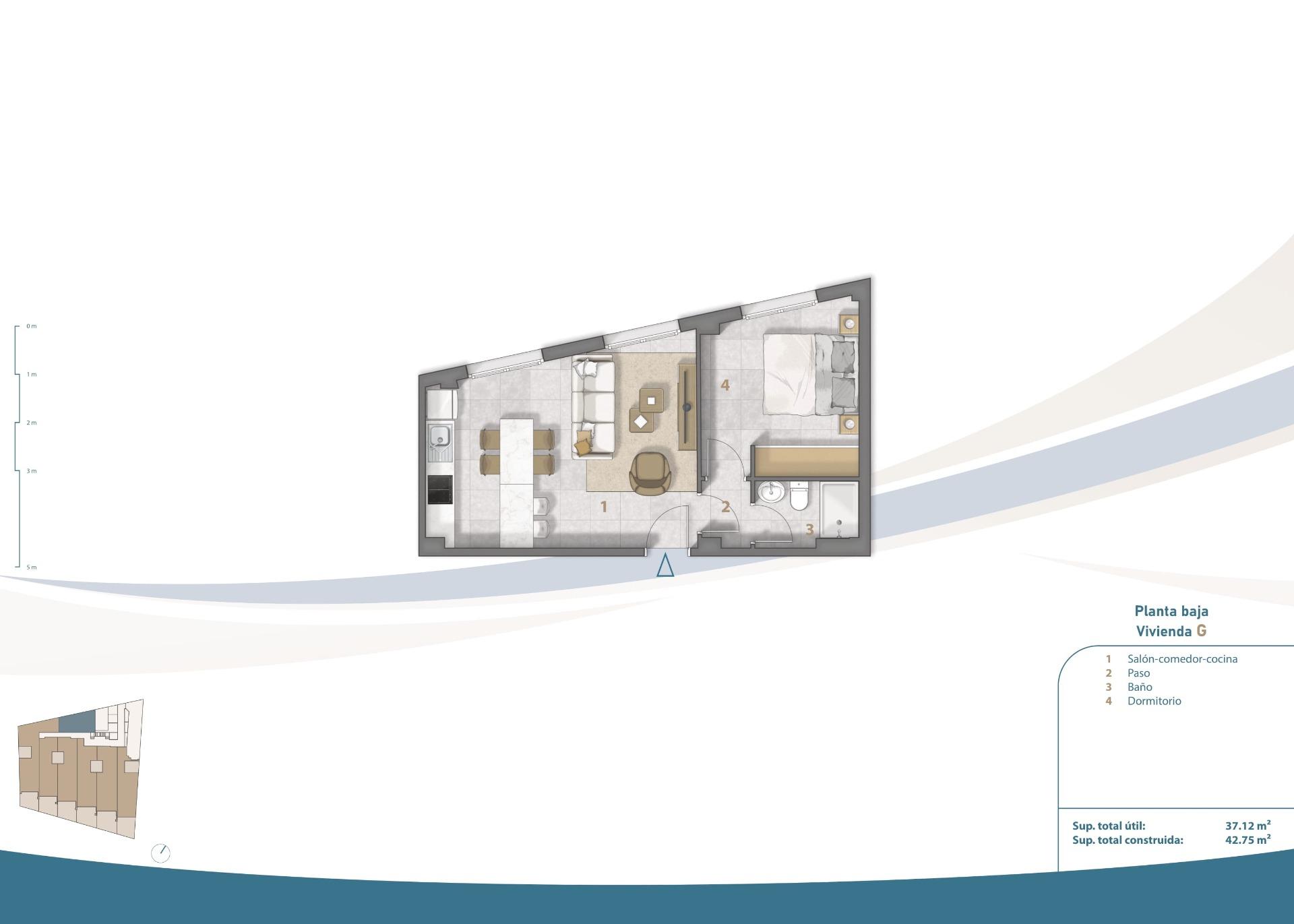 1 Bed, 1 Bath, ApartmentFor Sale, San Pedro Del Pinatar, Murcia