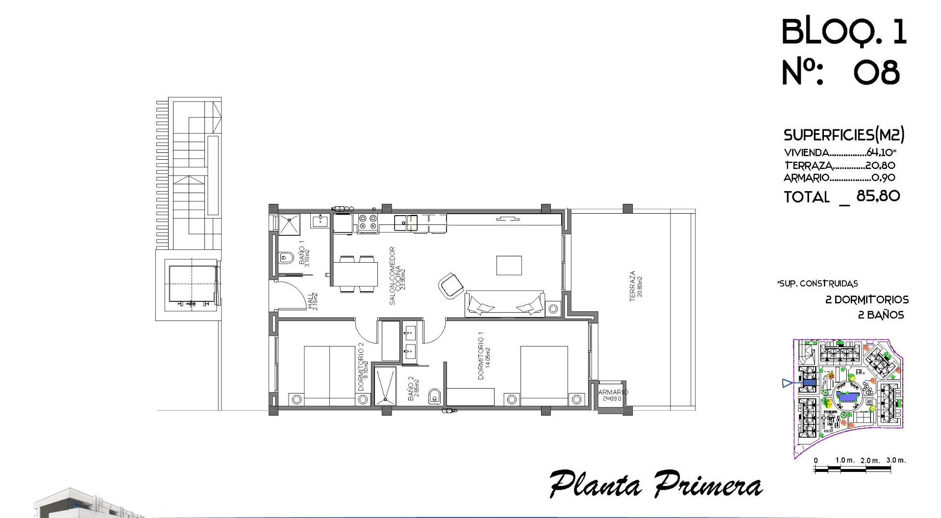 2 Bed, 2 Bath, ApartmentFor Sale, Guardamar Del Segura, Alicante