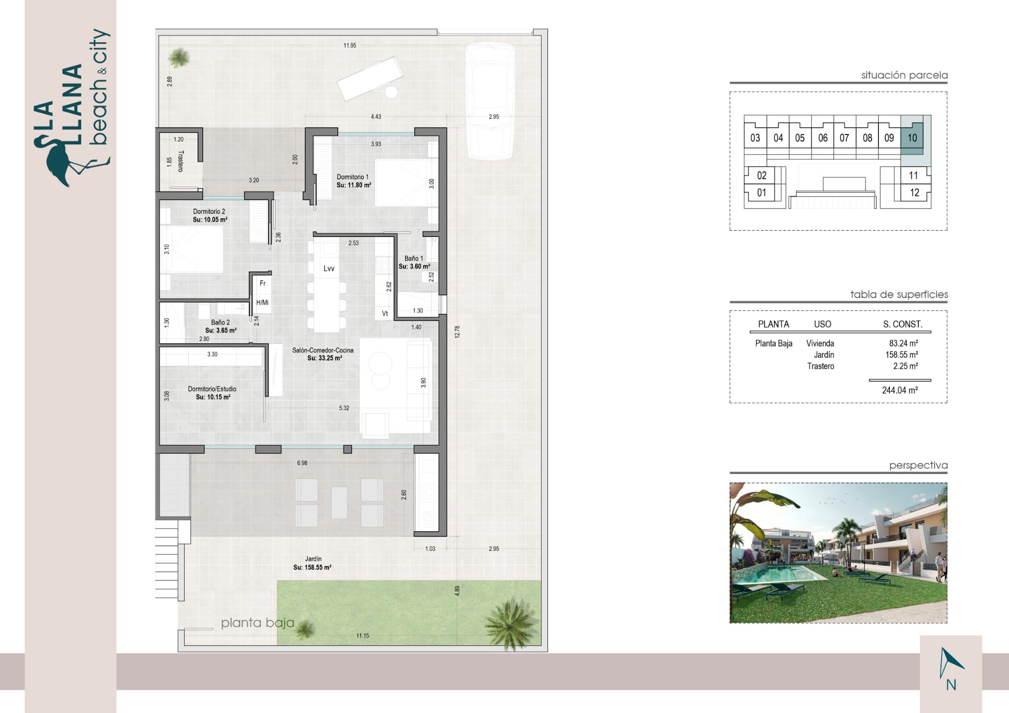 3 Bed, 2 Bath, ApartmentFor Sale, San Pedro Del Pinatar, Murcia