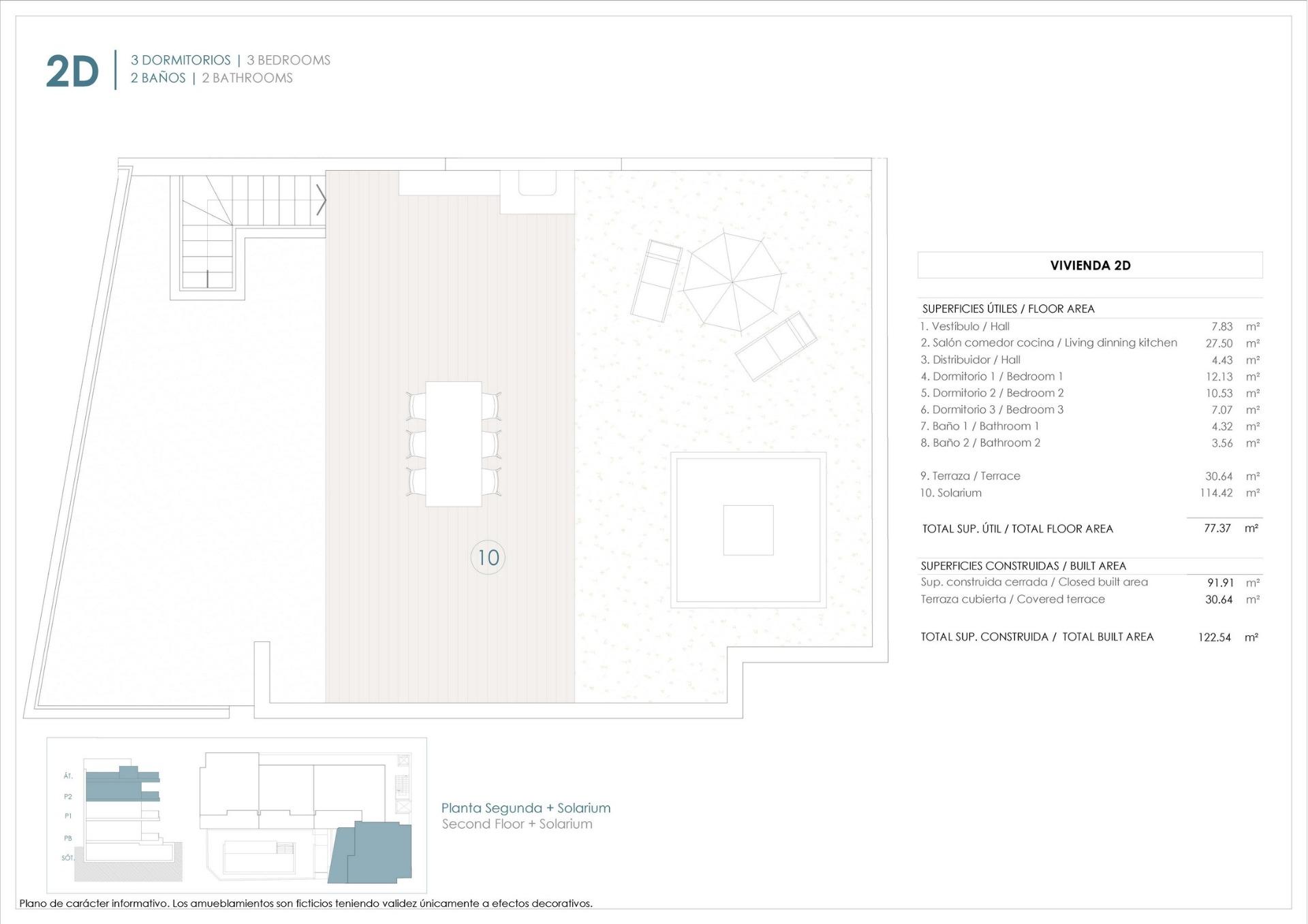 3 Bed, 2 Bath, ApartmentFor Sale, Benijofar, Alicante