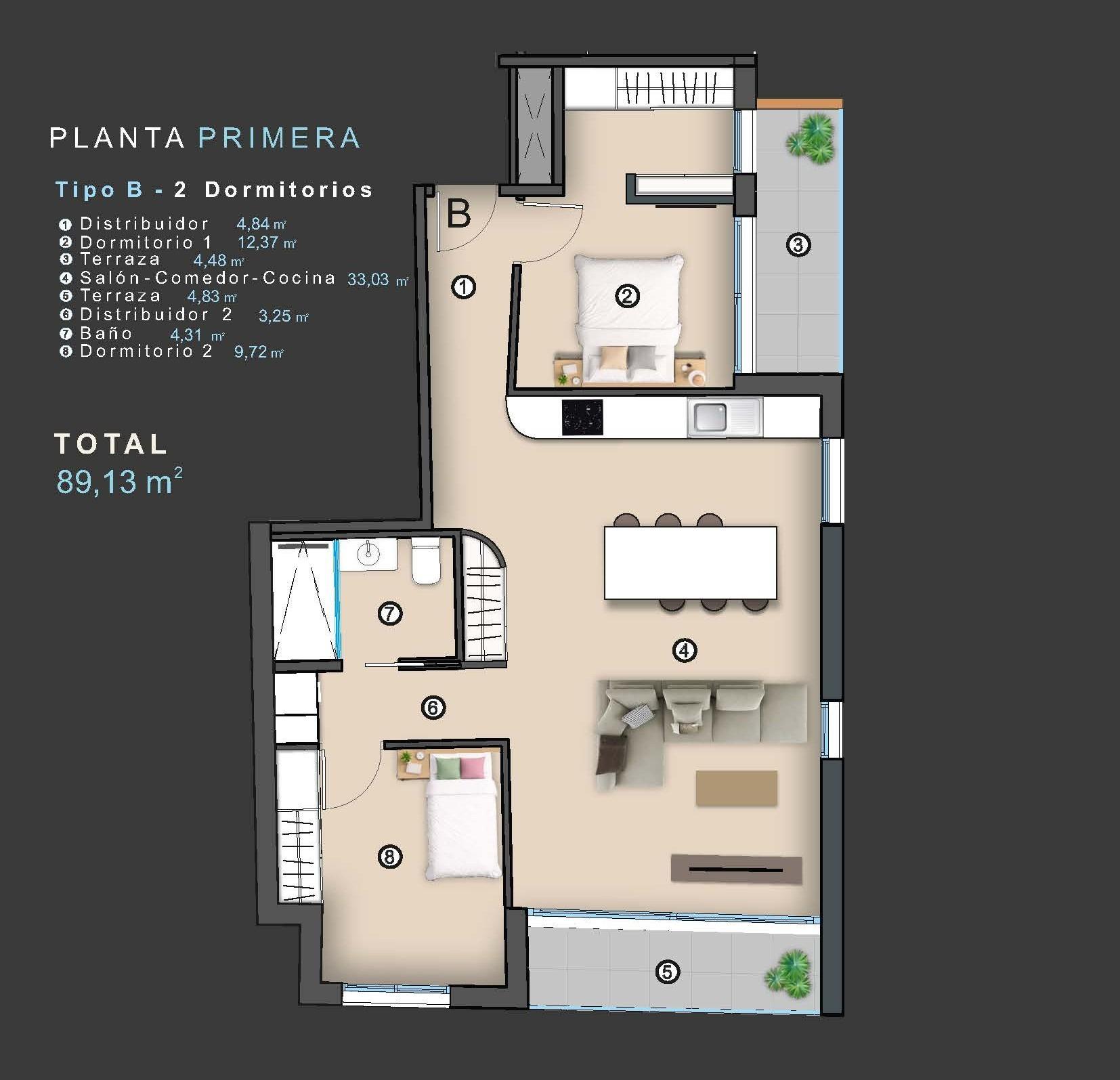 2 Bed, 2 Bath, ApartmentFor Sale, Torrevieja, Alicante