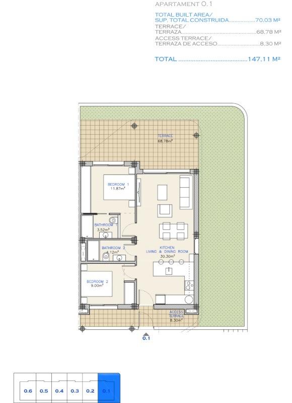 2 Bed, 2 Bath, ApartmentFor Sale, Los Alcazares, Murcia