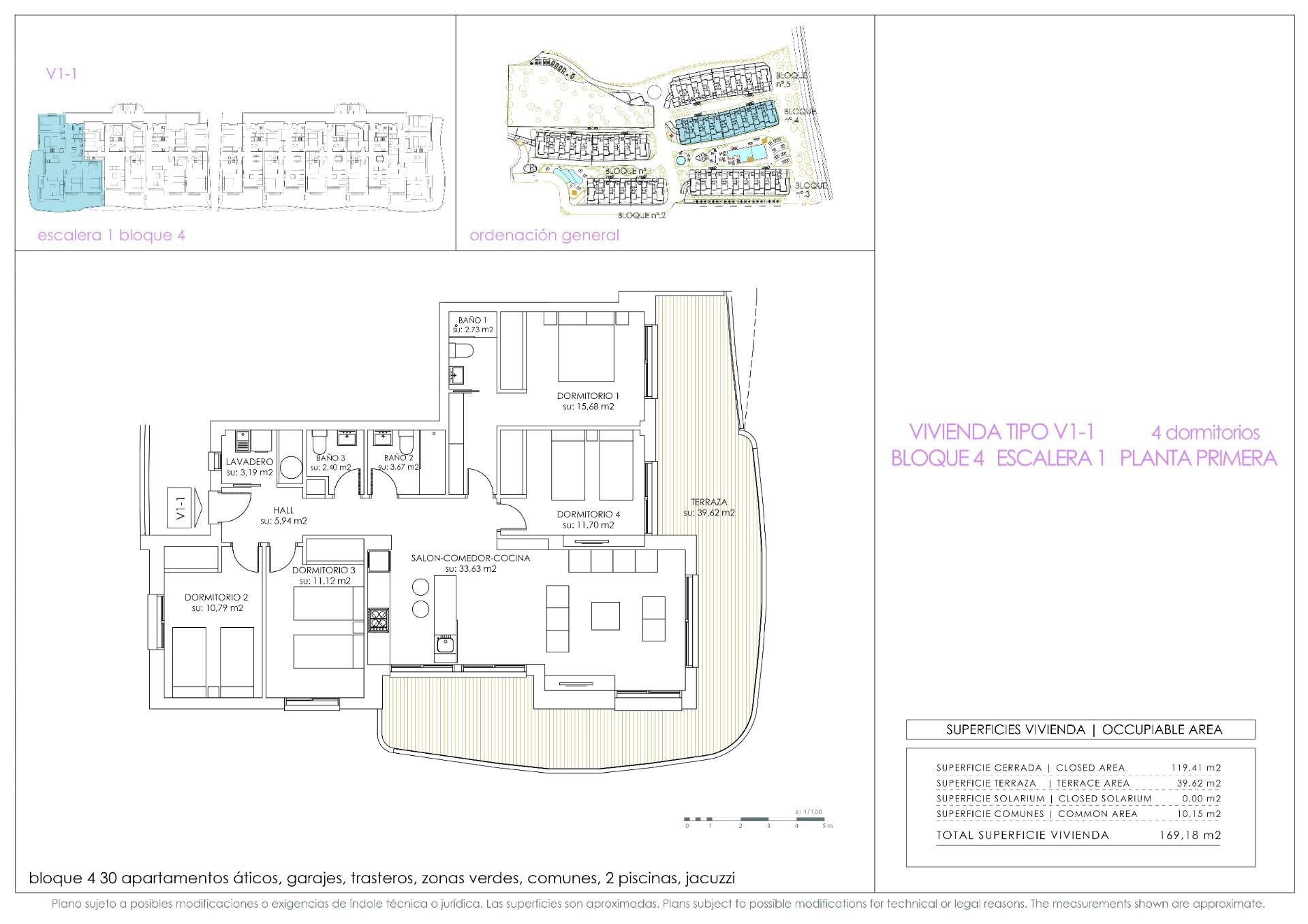 4 Bed, 2 Bath, ApartmentFor Sale, Orihuela Costa, Alicante