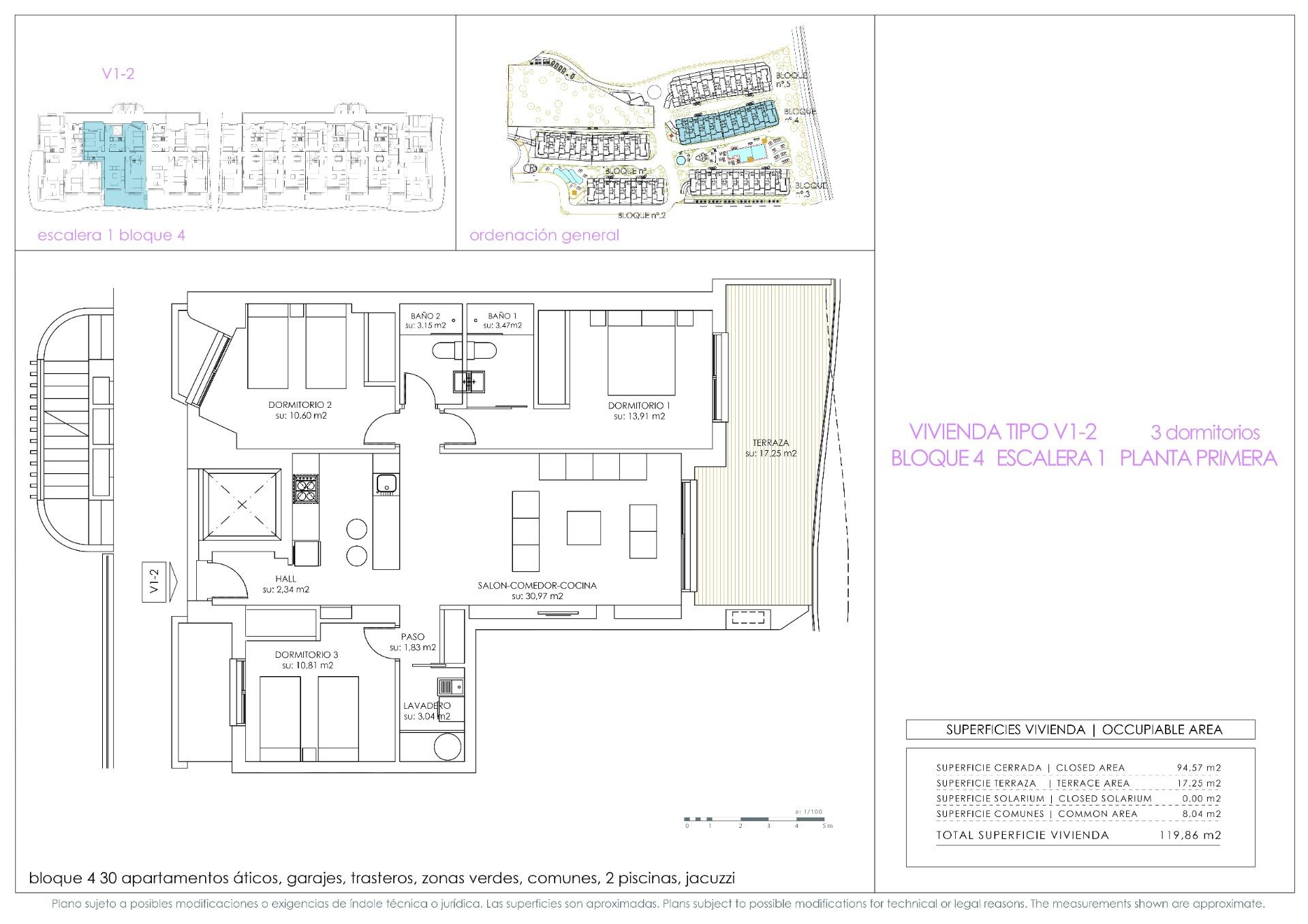 3 Bed, 2 Bath, ApartmentFor Sale, Orihuela Costa, Alicante