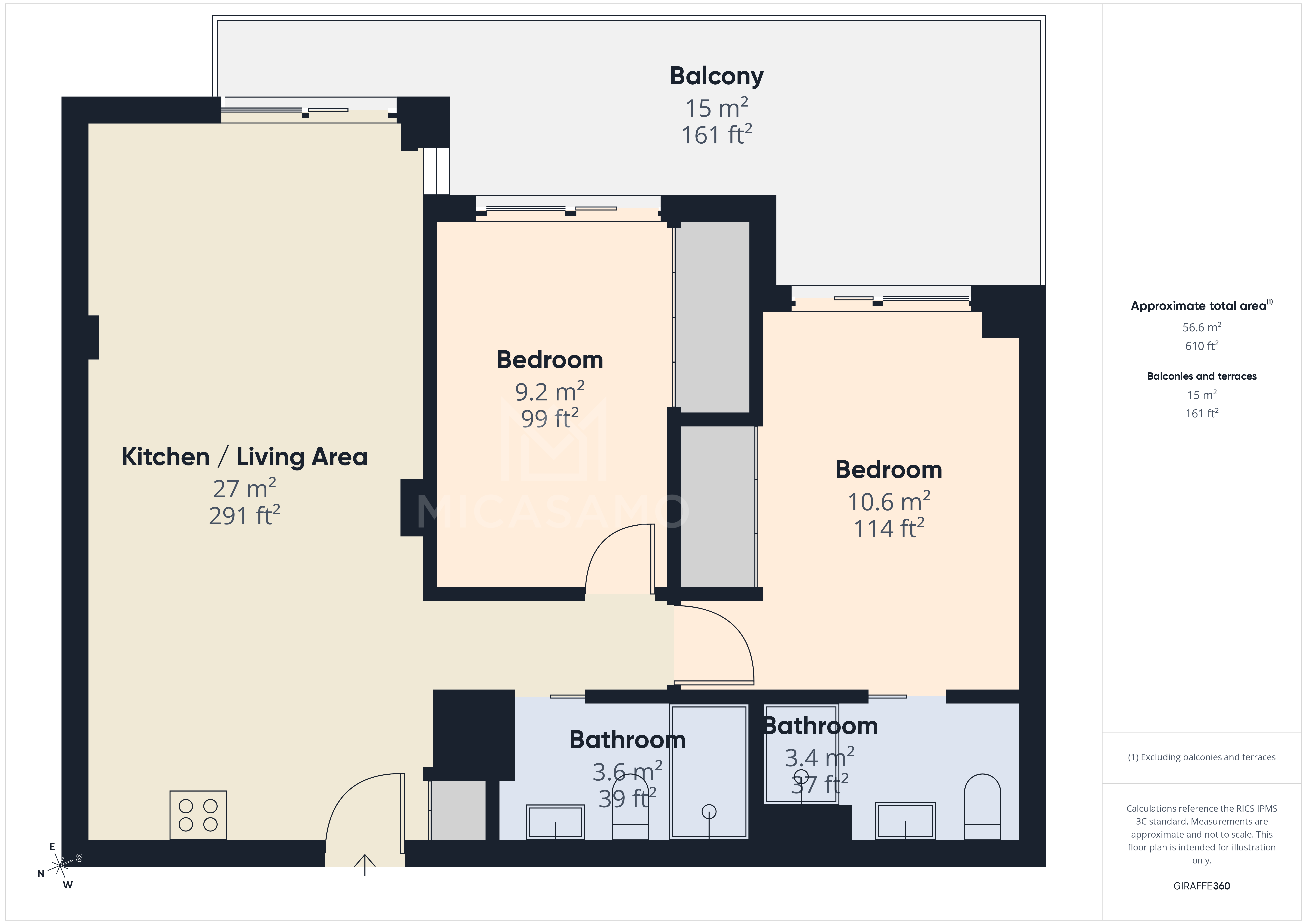 2 Bed, 2 Bath, ApartmentFor Sale, Santa Rosalia Lake And Life Resort, Murcia