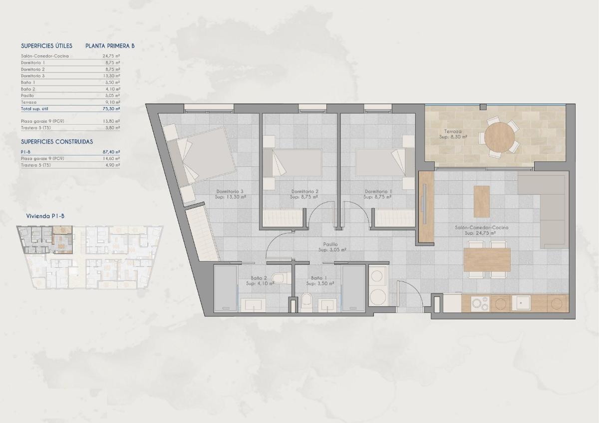 3 Bed, 2 Bath, ApartmentFor Sale, San Pedro Del Pinatar, Costa Calida