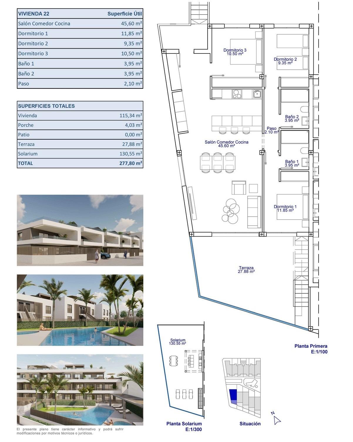 3 Bed, 2 Bath, HouseFor Sale, Pilar De La Horadada, Alicante