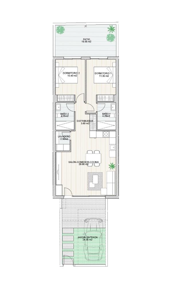 2 Bed, 2 Bath, HouseFor Sale, San Pedro Del Pinatar, Murcia