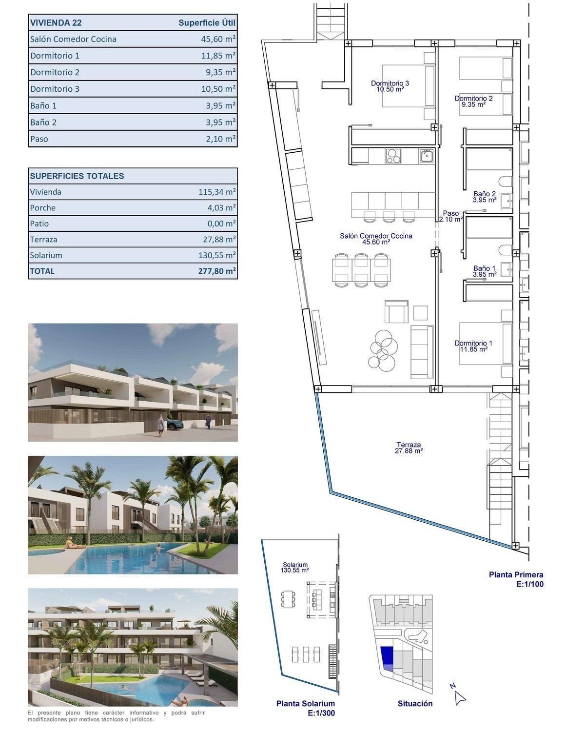 3 Bed, 2 Bath, HouseFor Sale, Pilar De La Horadada, Alicante