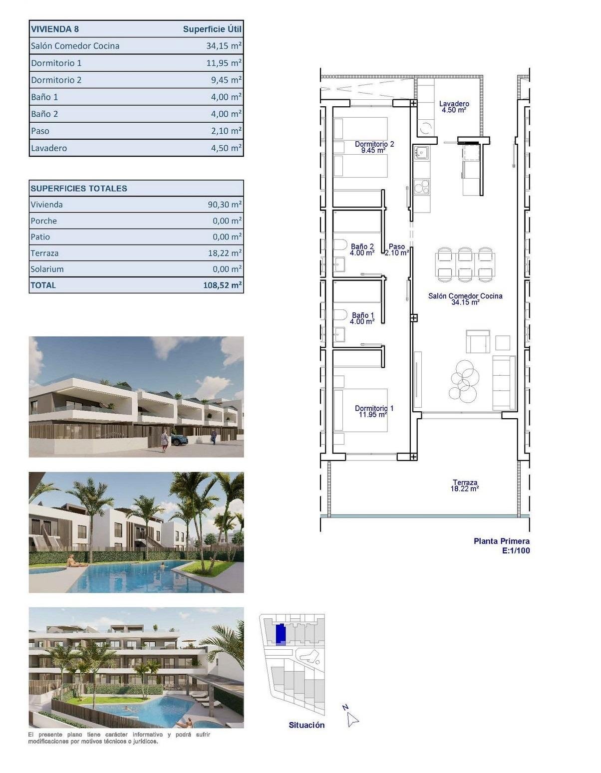 2 Bed, 2 Bath, ApartmentFor Sale, Pilar De La Horadada, Alicante