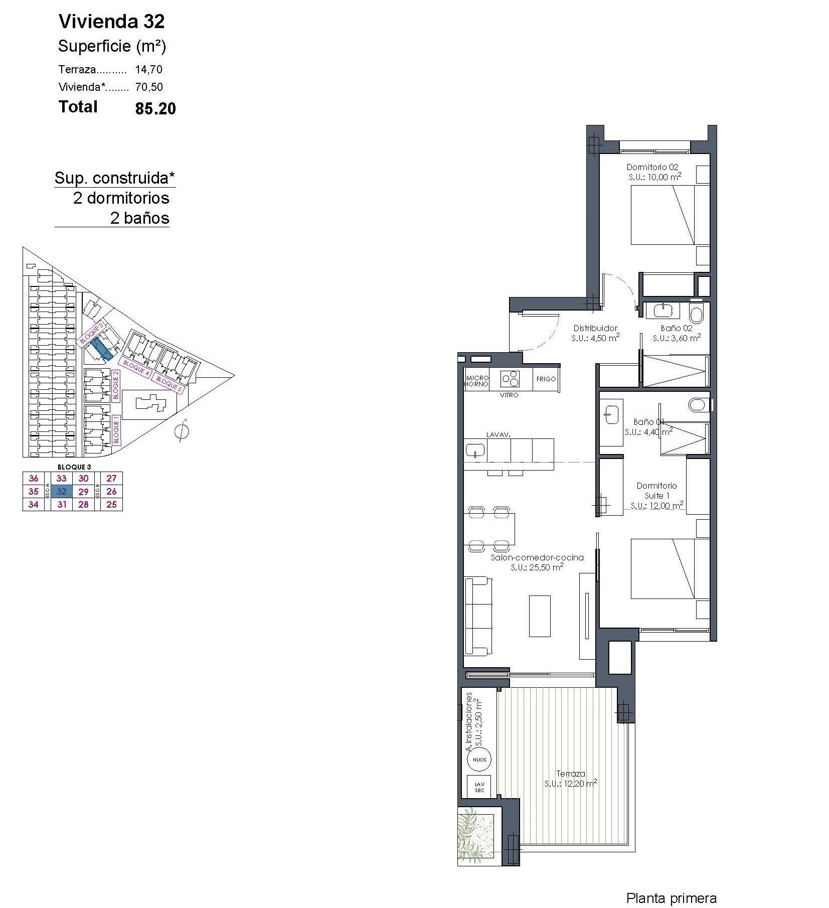 2 Bed, 2 Bath, ApartmentFor Sale, Los Alcazares, Murcia