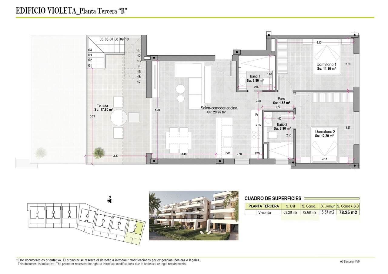 2 Bed, 2 Bath, ApartmentFor Sale, Condado de Alhama, Murcia