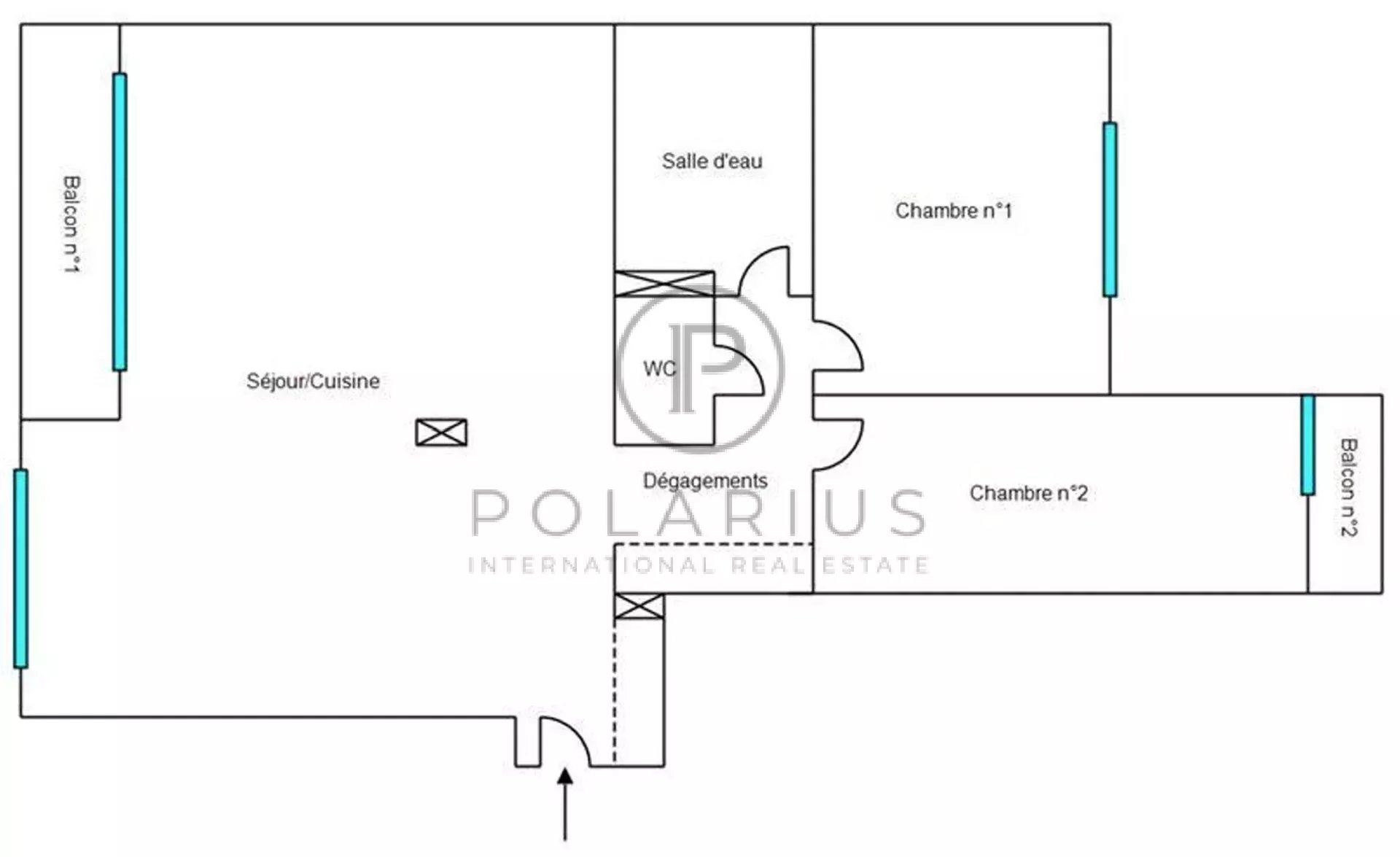 2 Bed, 1 Bath, ApartmentFor Sale, Nice, Alpes-Maritimes