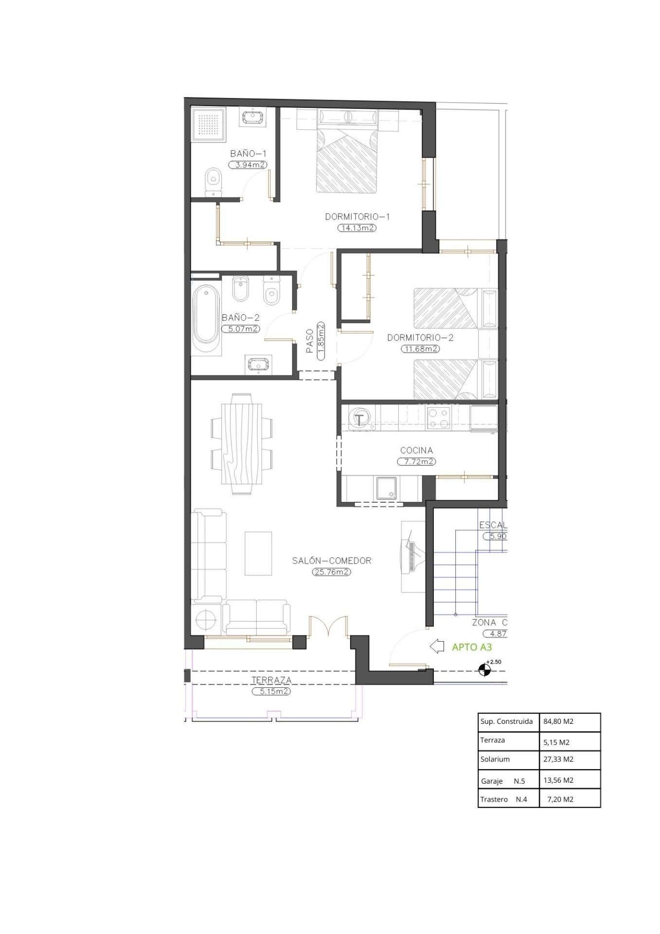 2 Bed, 2 Bath, ApartmentFor Sale, Cuevas del Almanzora, Almería
