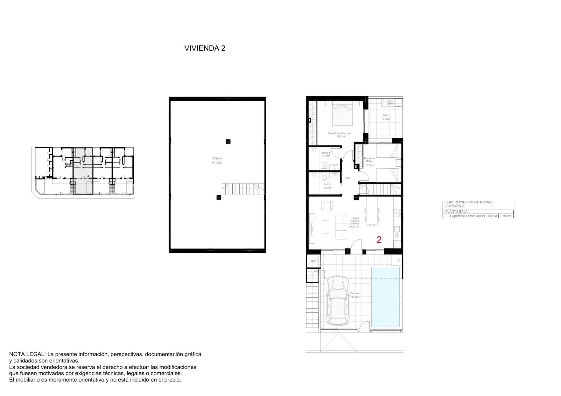 2 Bed, 2 Bath, HouseFor Sale, San Pedro Del Pinatar, Murcia