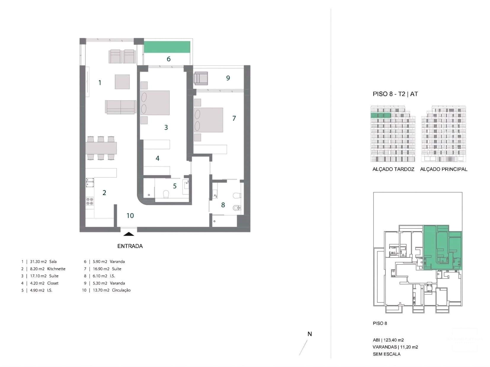 2 Bed, 2 Bath, ApartmentFor Sale, Lisboa, Lisboa, 1700-066