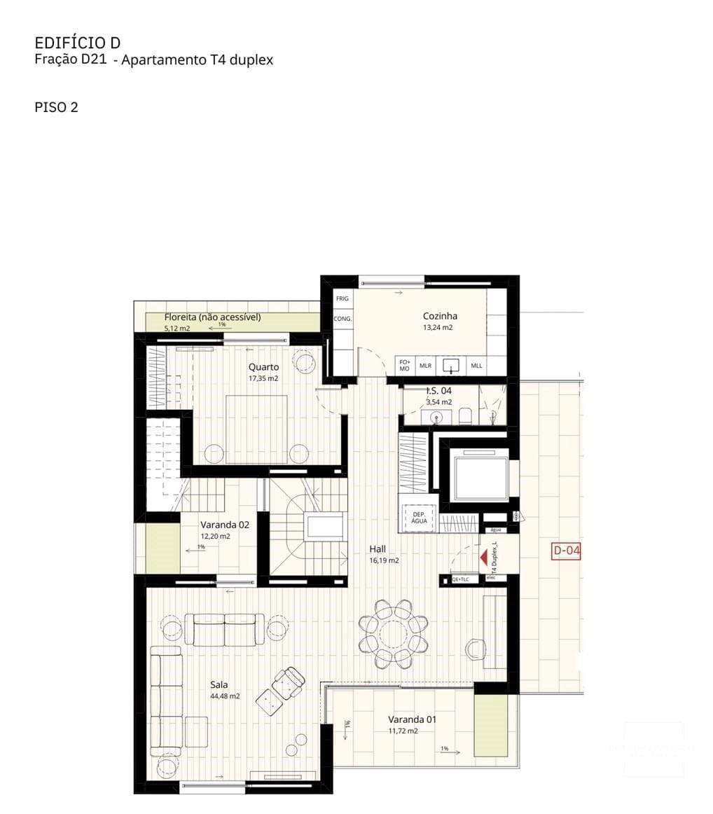 4 Bed, 4 Bath, ApartmentFor Sale, Cascais, Lisboa, 2750-003