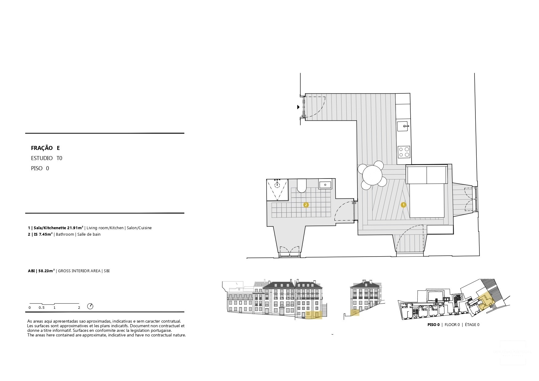 1 Bath, ApartmentFor Sale, Lisboa, Lisboa, 1150-320