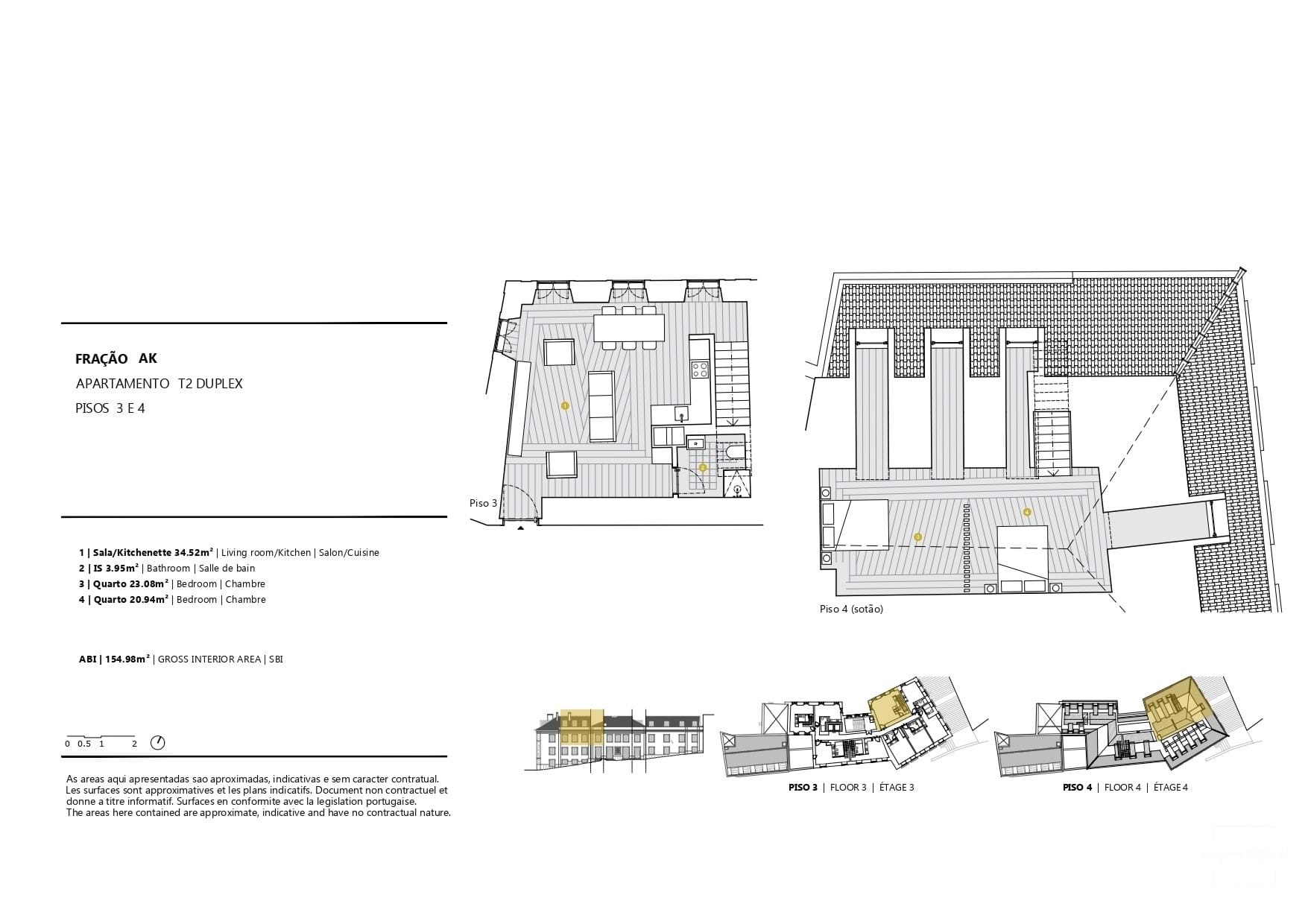 2 Bed, 2 Bath, ApartmentFor Sale, Lisboa, Lisboa, 1150-320