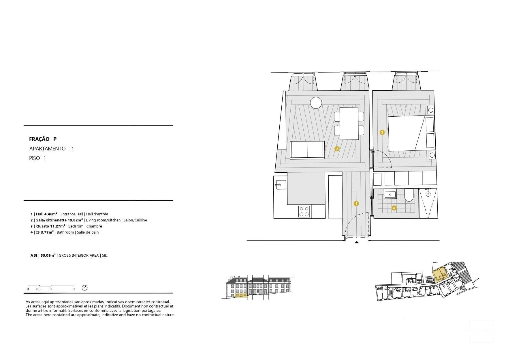 1 Bed, 1 Bath, ApartmentFor Sale, Lisboa, Lisboa, 1150-320
