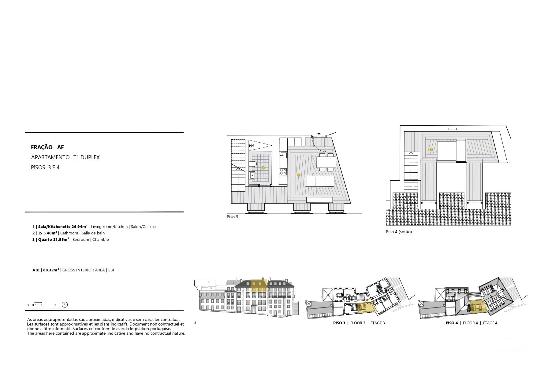 1 Bed, 1 Bath, ApartmentFor Sale, Lisboa, Lisboa, 1150-320