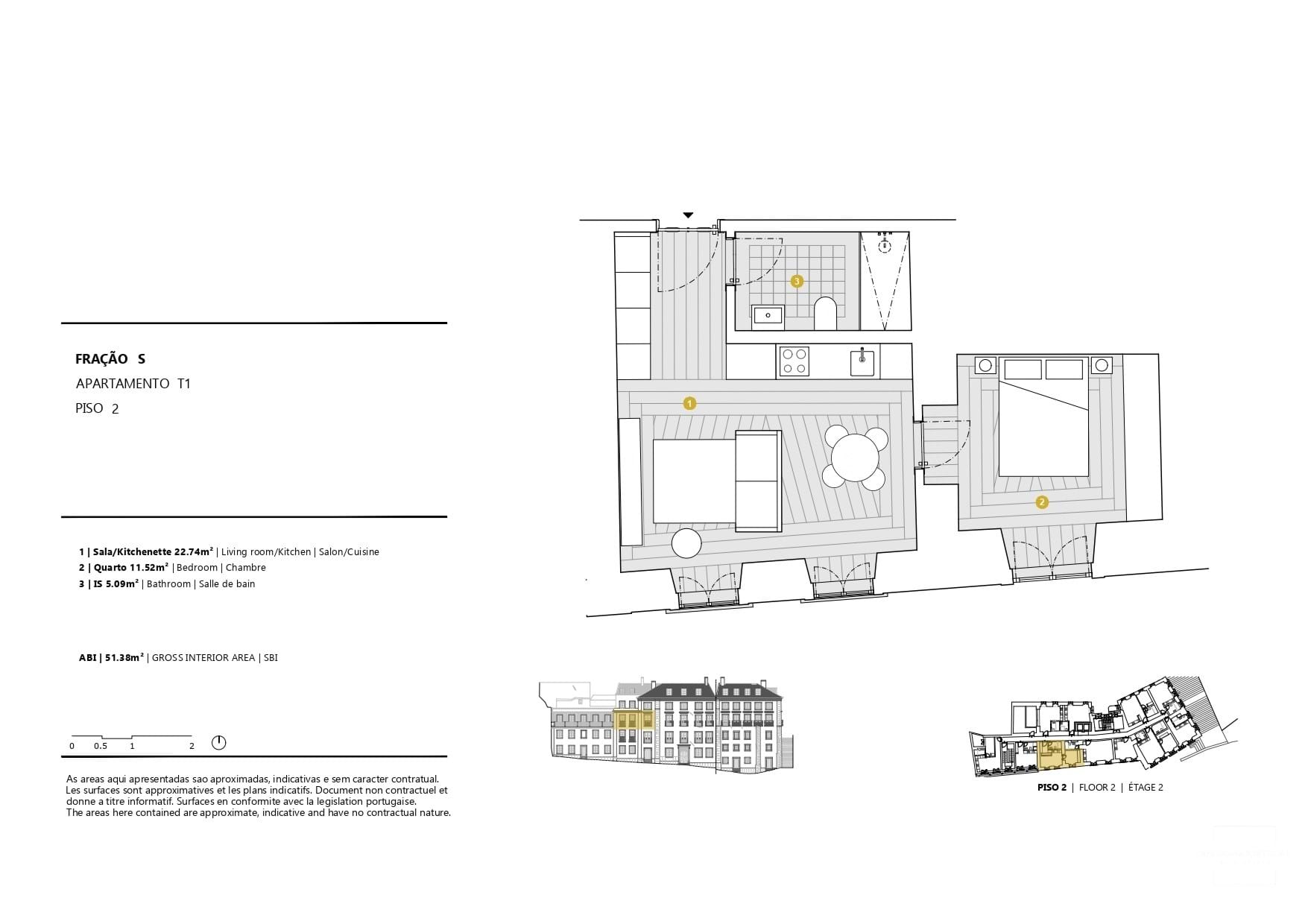 1 Bed, 1 Bath, ApartmentFor Sale, Lisboa, Lisboa, 1150-320