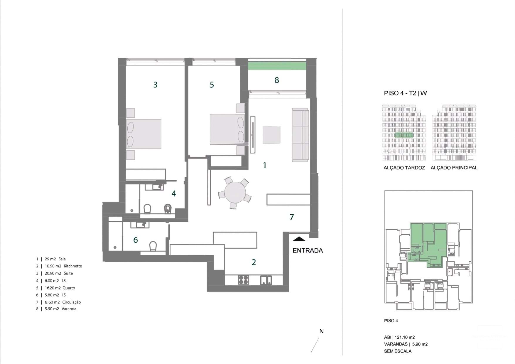 2 Bed, 2 Bath, ApartmentFor Sale, Lisboa, Lisboa, 1700-062