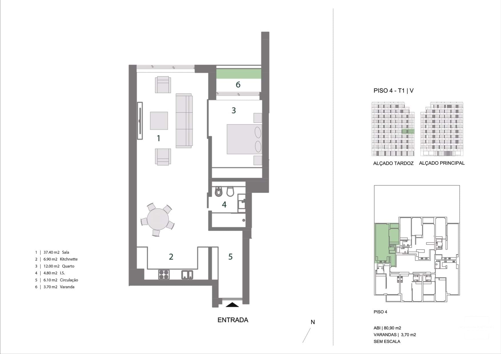 1 Bed, 1 Bath, ApartmentFor Sale, Lisboa, Lisboa, 1700-066