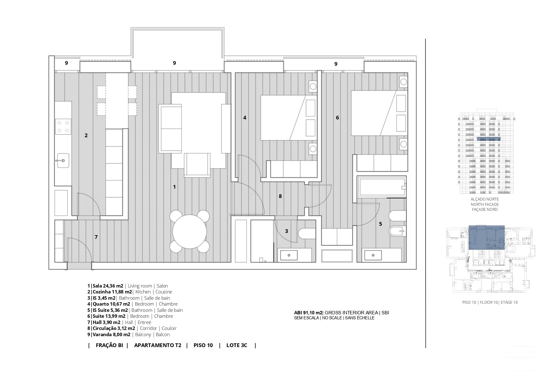 2 Bed, 2 Bath, ApartmentFor Sale, Lisboa, Lisboa, 1750-065