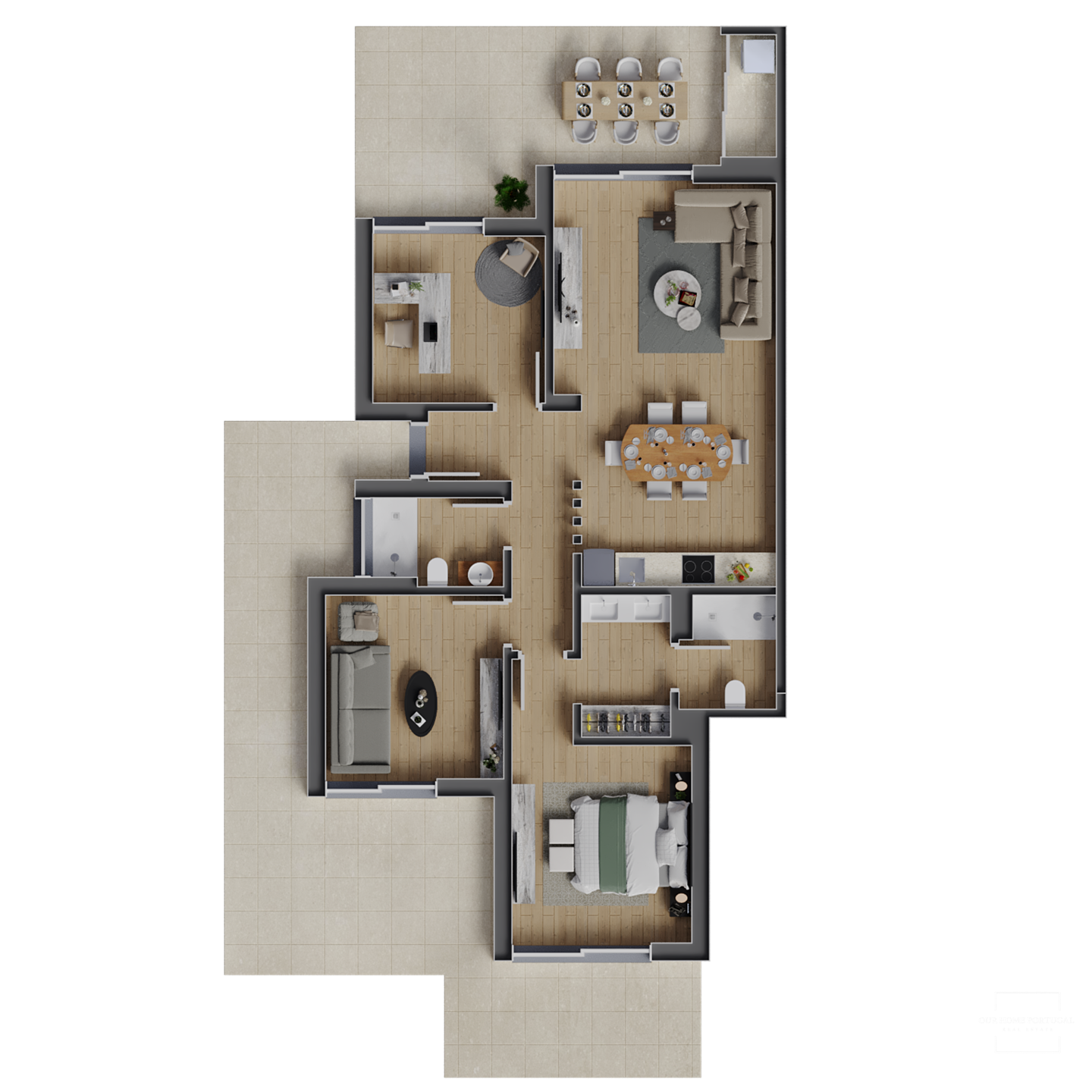 3 Bed, 2 Bath, ApartmentFor Sale, Lagoa, Faro, 8400-561