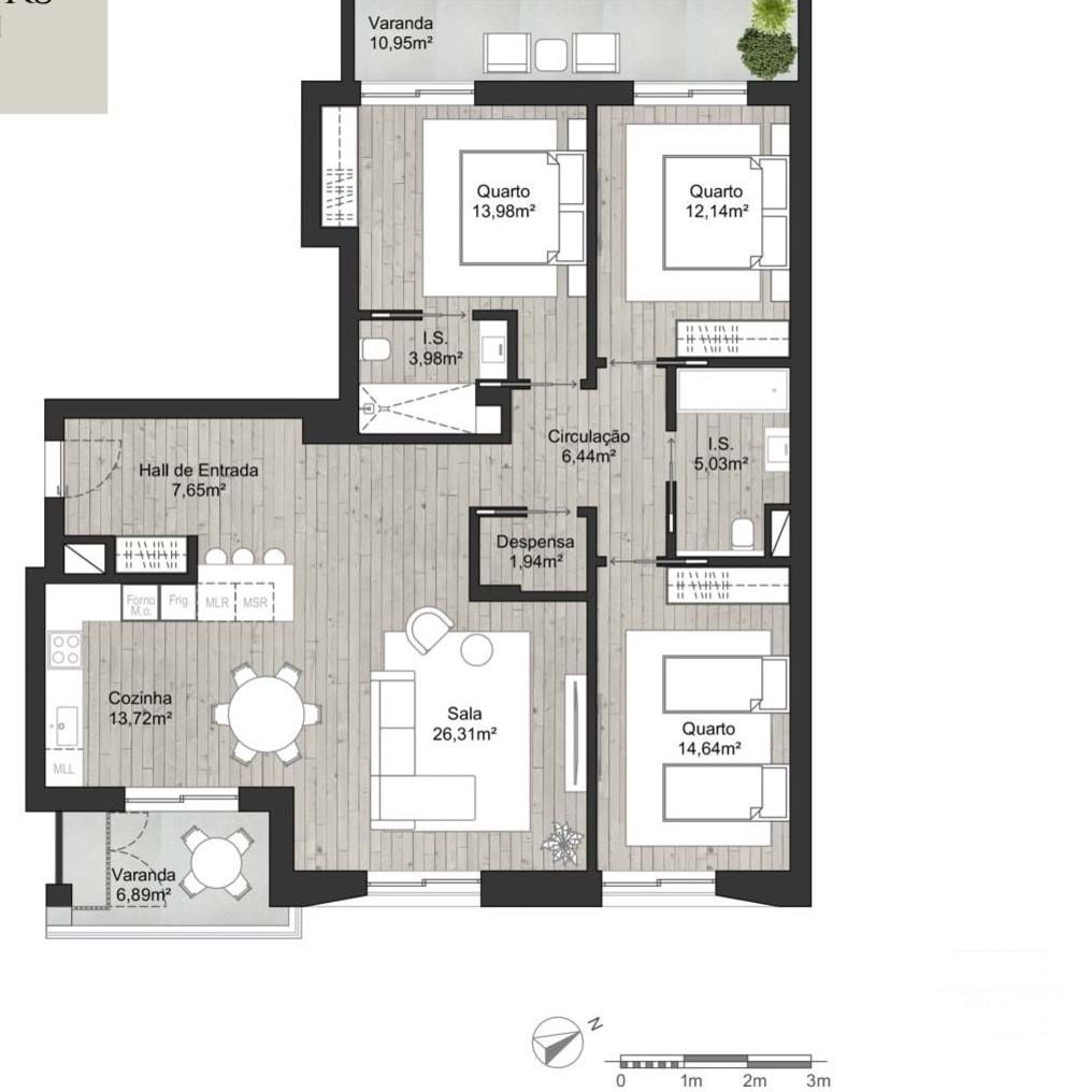 3 Bed, 2 Bath, ApartmentFor Sale, Loulé, Faro, 8135-100