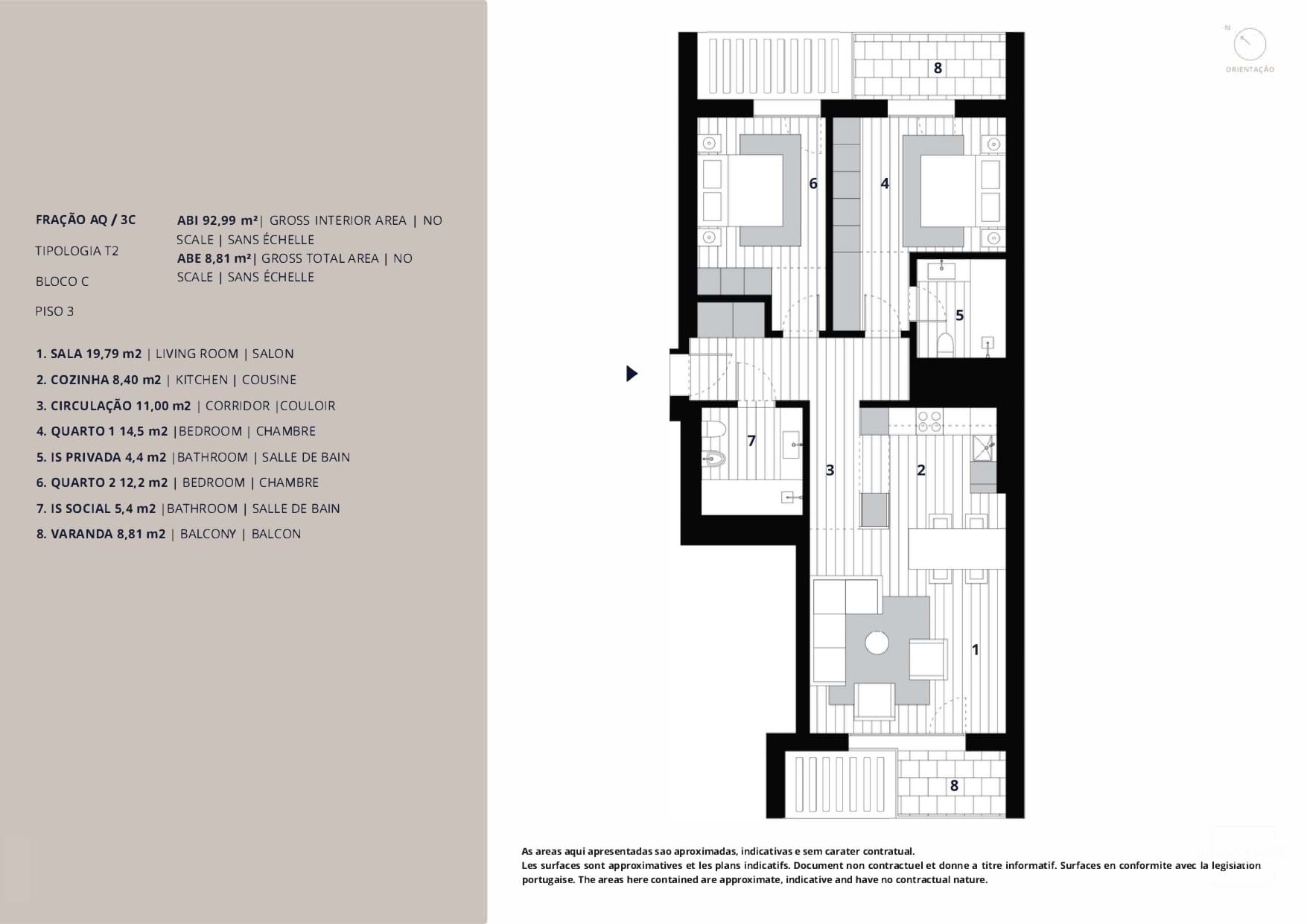 2 Bed, 2 Bath, ApartmentFor Sale, Almada, Setubal, 2810-126