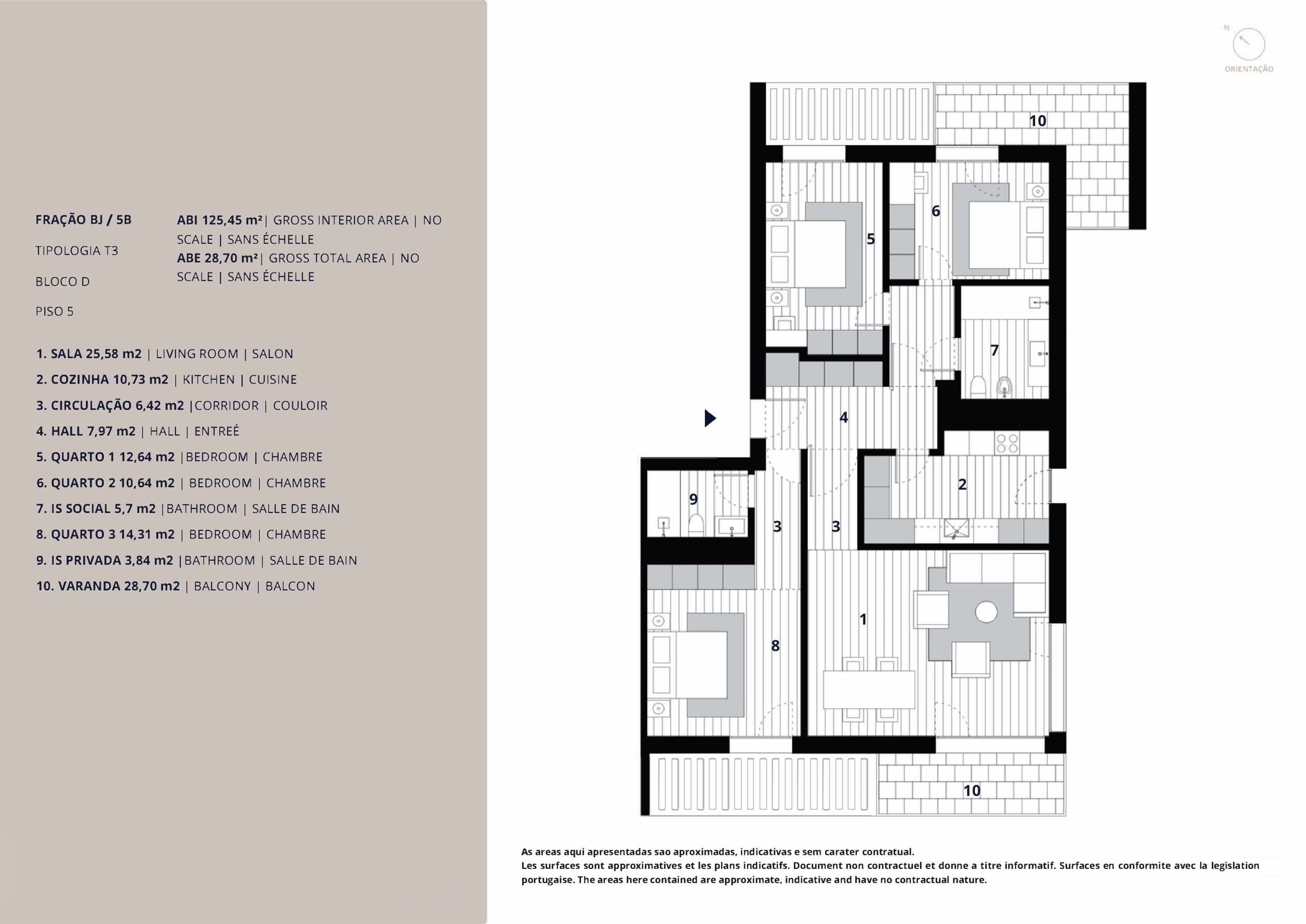 3 Bed, 2 Bath, ApartmentFor Sale, Almada, Setubal, 2810-126
