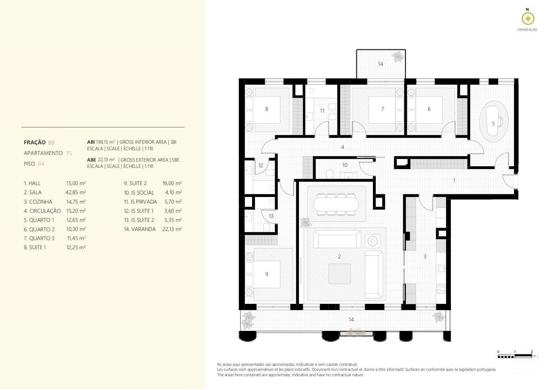 5 Bed, 3 Bath, ApartmentFor Sale, Oeiras, Lisboa, 1495-703
