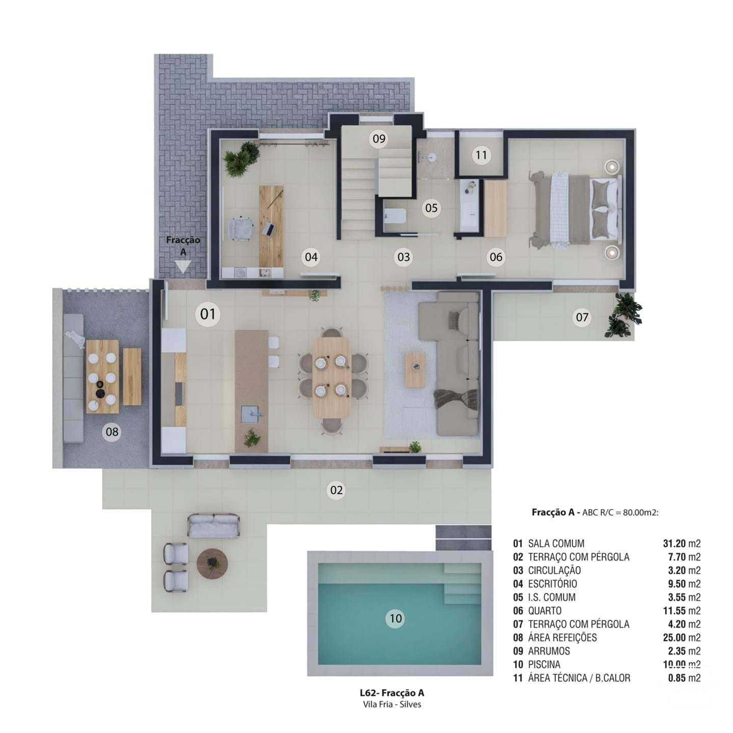 3 Bed, 2 Bath, HouseFor Sale, Silves, Faro, 8300-043