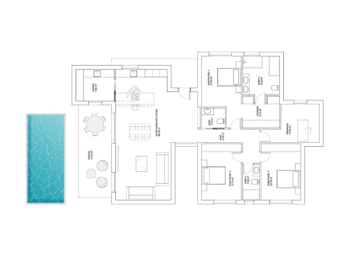 4 Bed, 2 Bath, HouseFor Sale, Monforte Del Cid, Costa Blanca