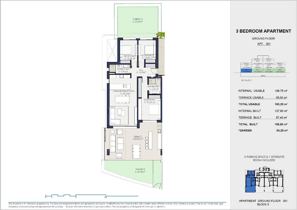 3 Bed, 2 Bath, ApartmentFor Sale, Estepona, Costa del Sol