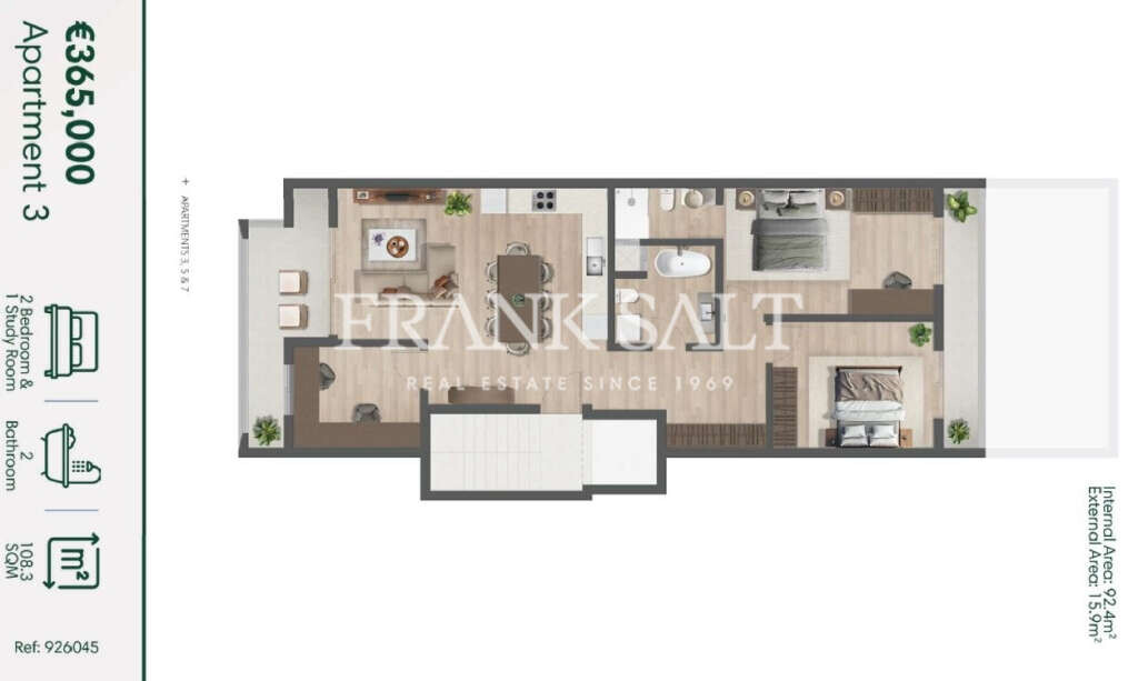 Mellieha, 3 Bedrooms Bedrooms, ,2 BathroomsBathrooms,For Sale,FRSA-926045