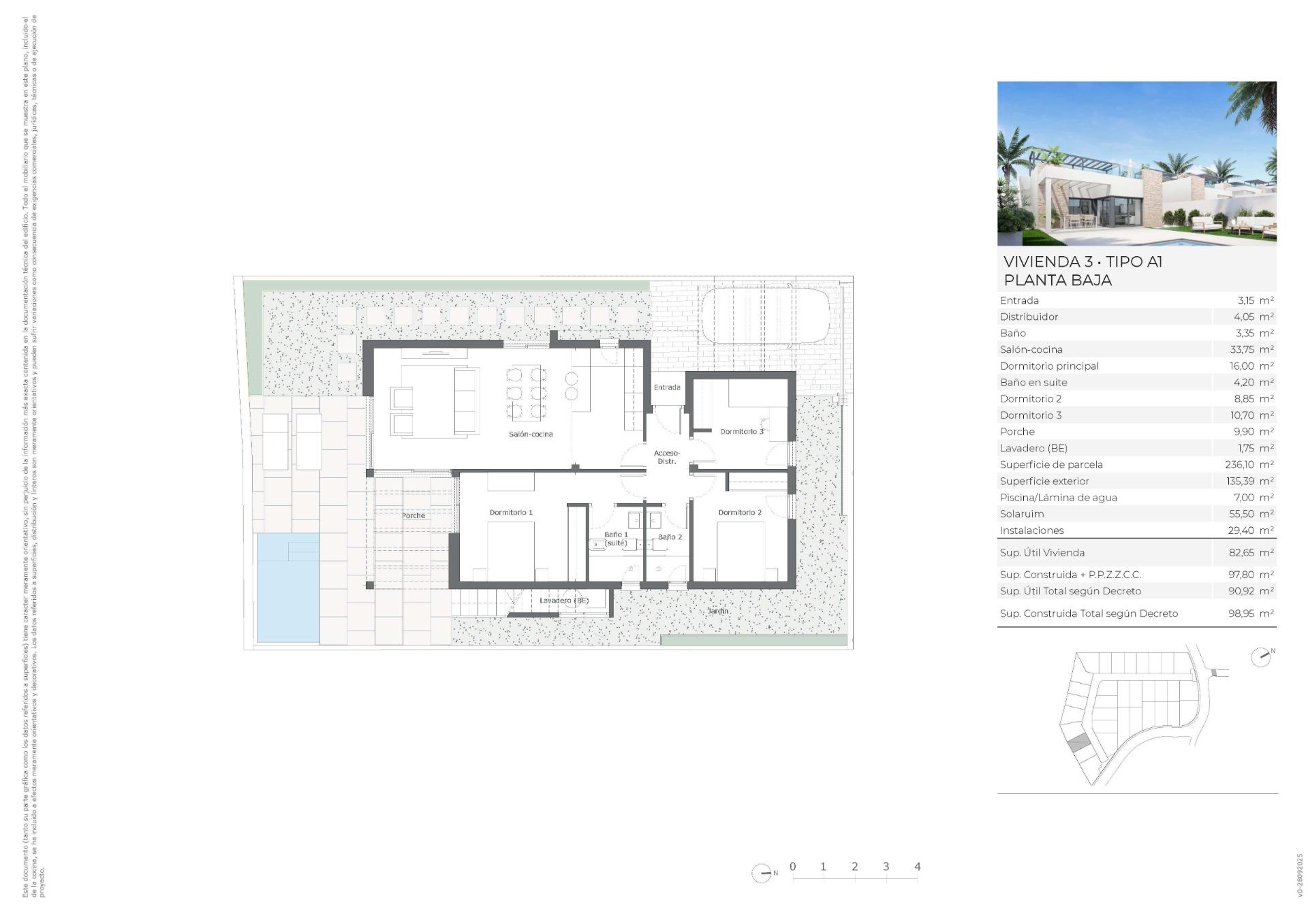 3 Bed, 2 Bath, HouseFor Sale, Vera, Almería