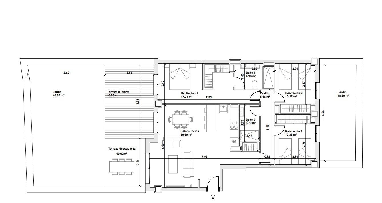 3 Bed, 2 Bath, ApartmentFor Sale, Casares, Malaga