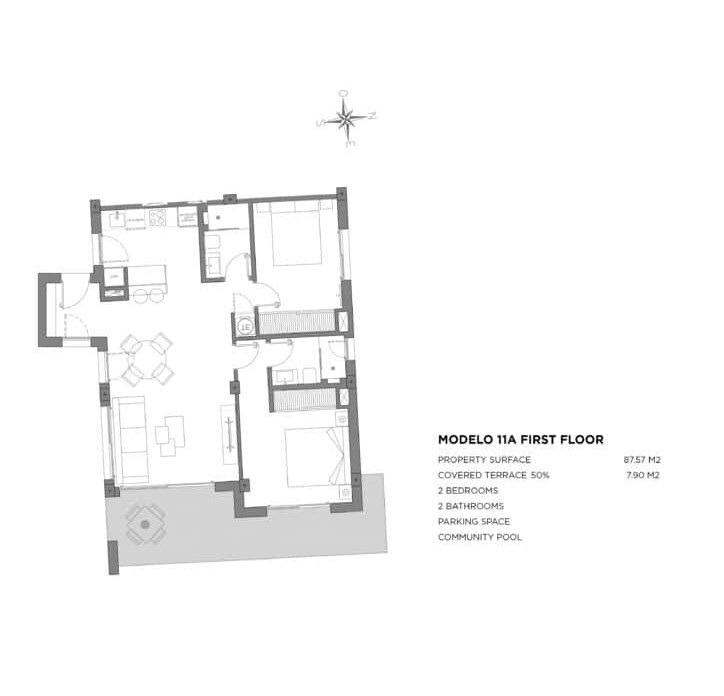 2 Bed, 2 Bath, ApartmentFor Sale, Los Alcazares, Murcia