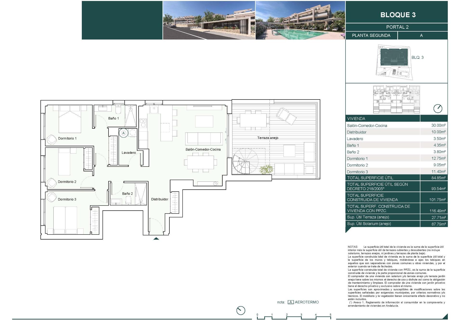 3 Bed, 2 Bath, ApartmentFor Sale, Estepona, Malaga