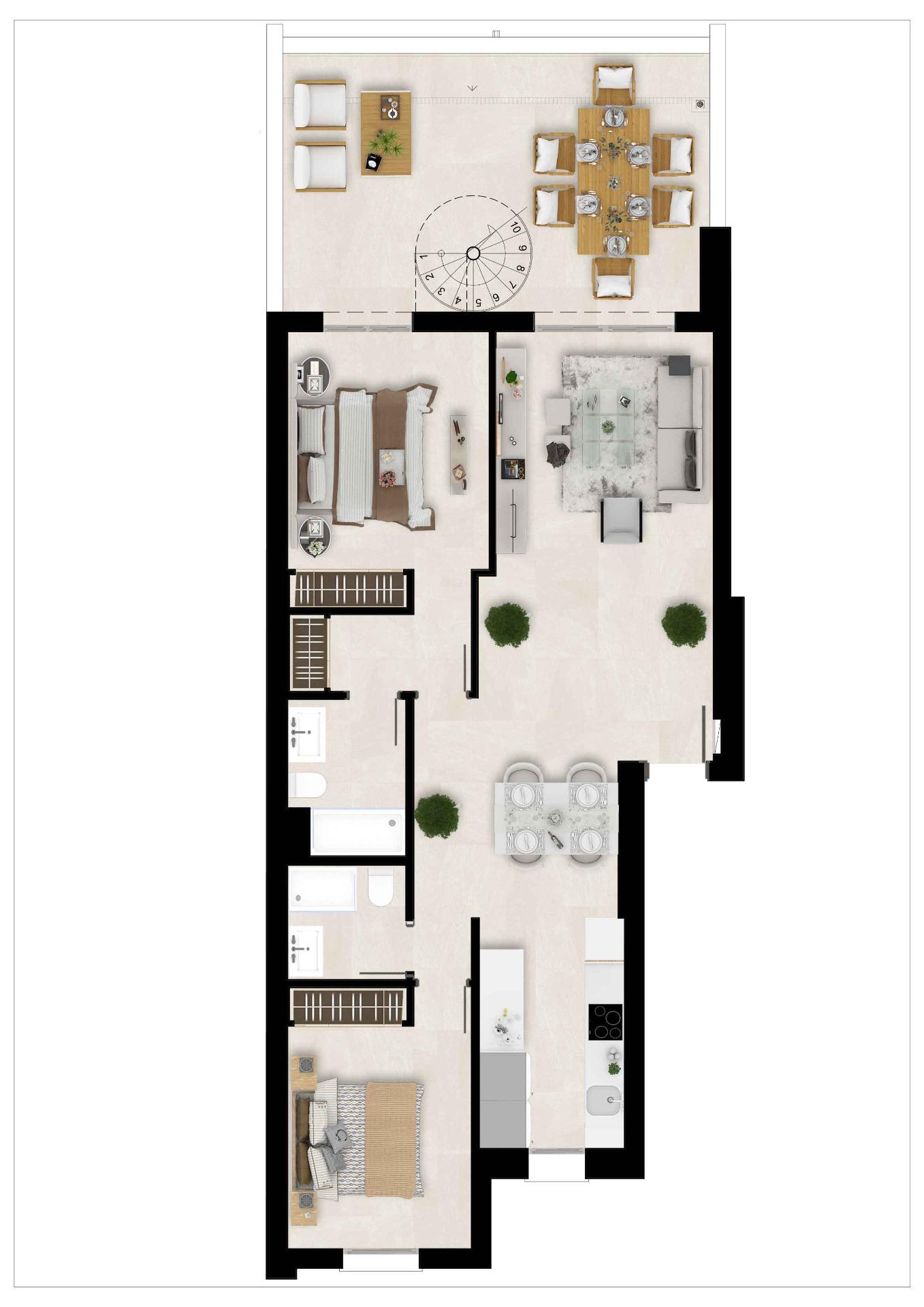 2 Bed, 2 Bath, ApartmentFor Sale, Estepona, Malaga