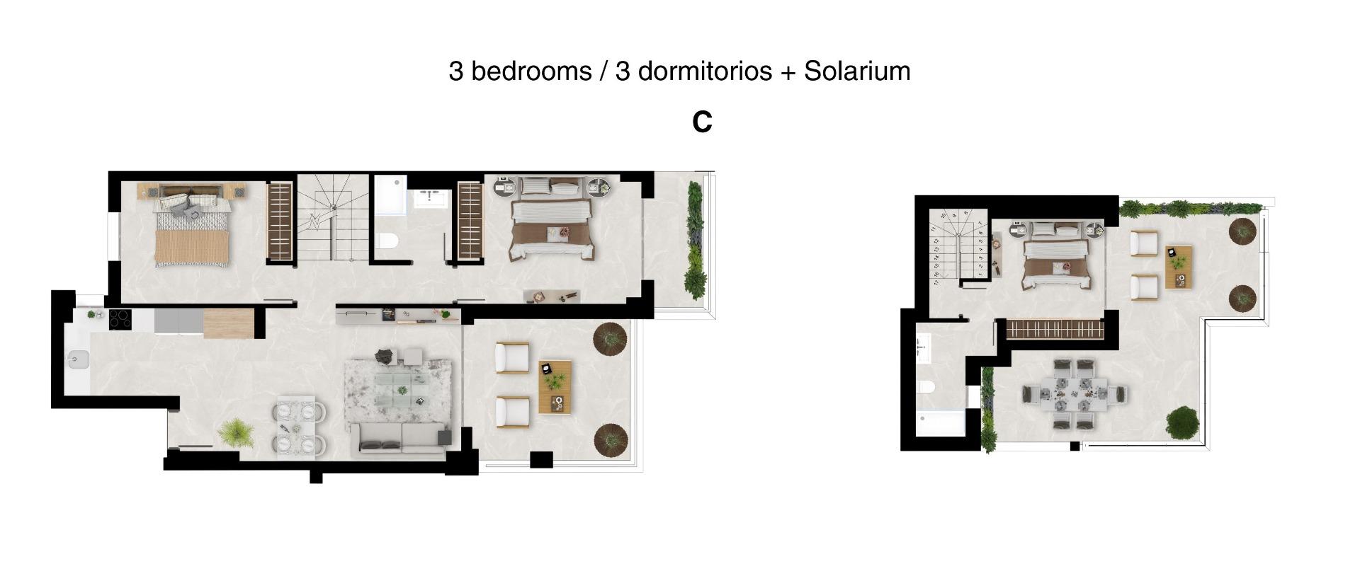 3 Bed, 2 Bath, ApartmentFor Sale, Mijas, Malaga