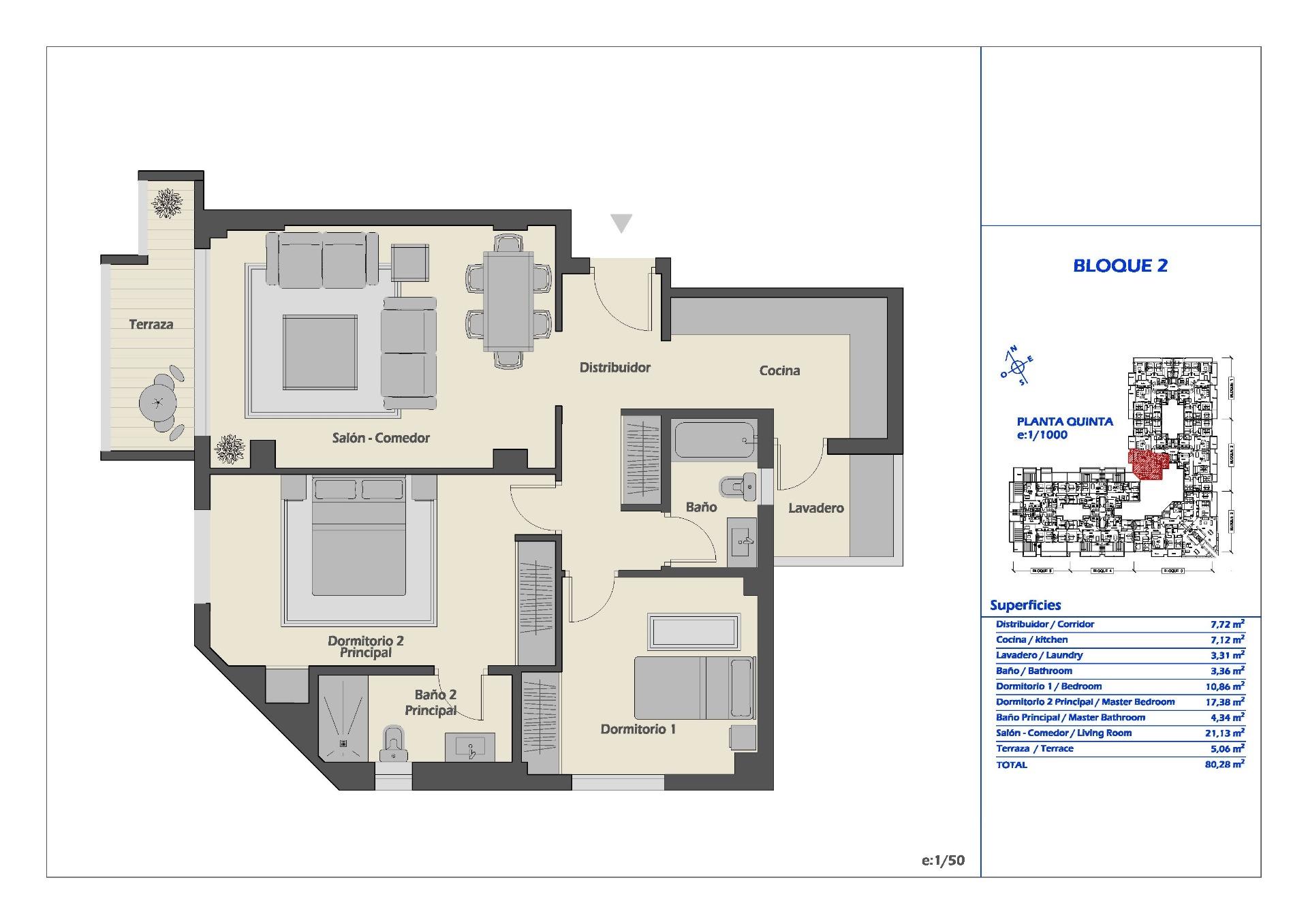 2 Bed, 2 Bath, ApartmentFor Sale, Marbella, Malaga