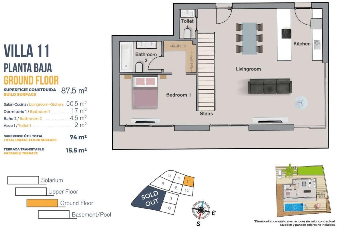 3 Bed, 2 Bath, HouseFor Sale, Finestrat, Alicante