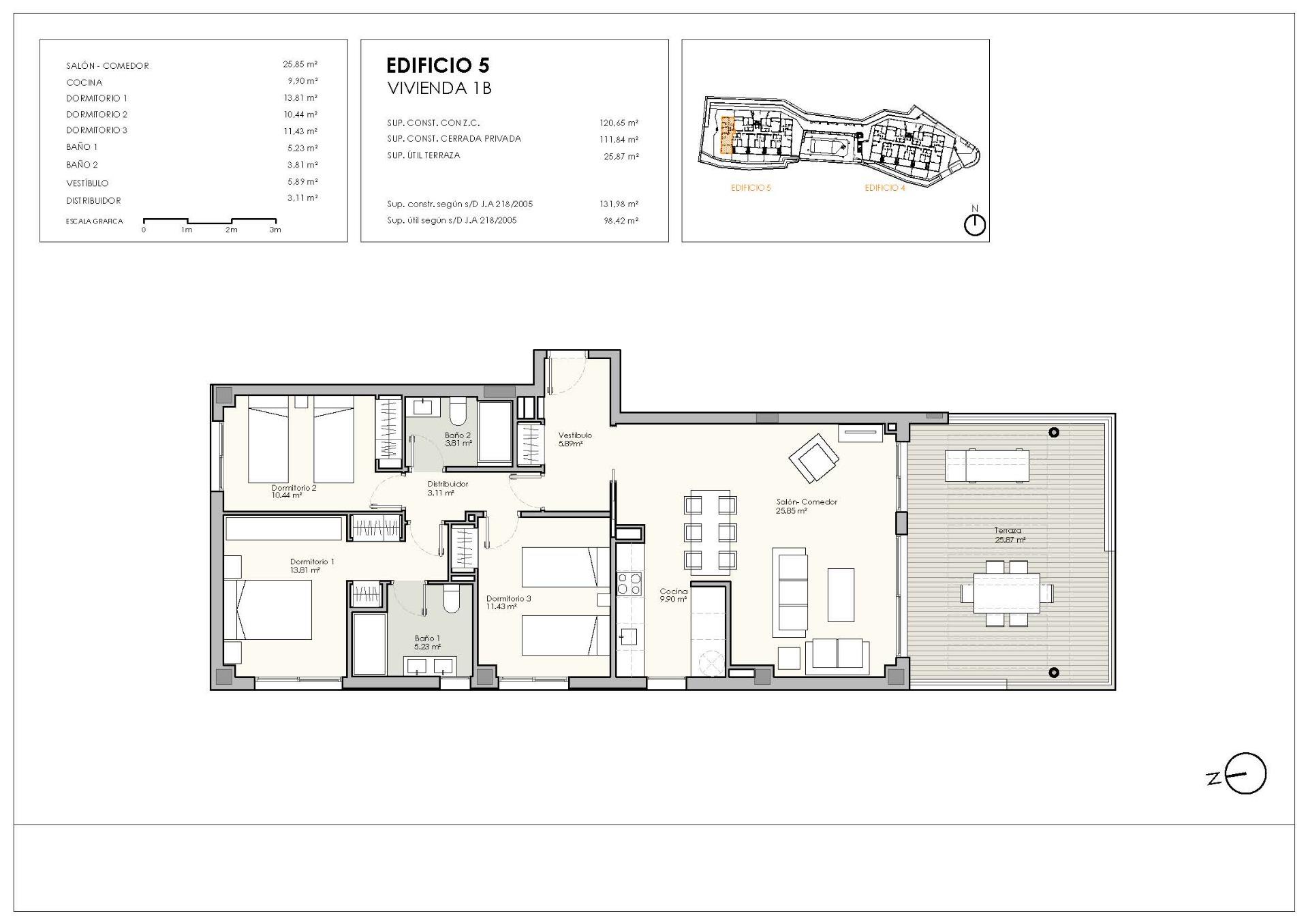 3 Bed, 2 Bath, ApartmentFor Sale, Casares, Malaga
