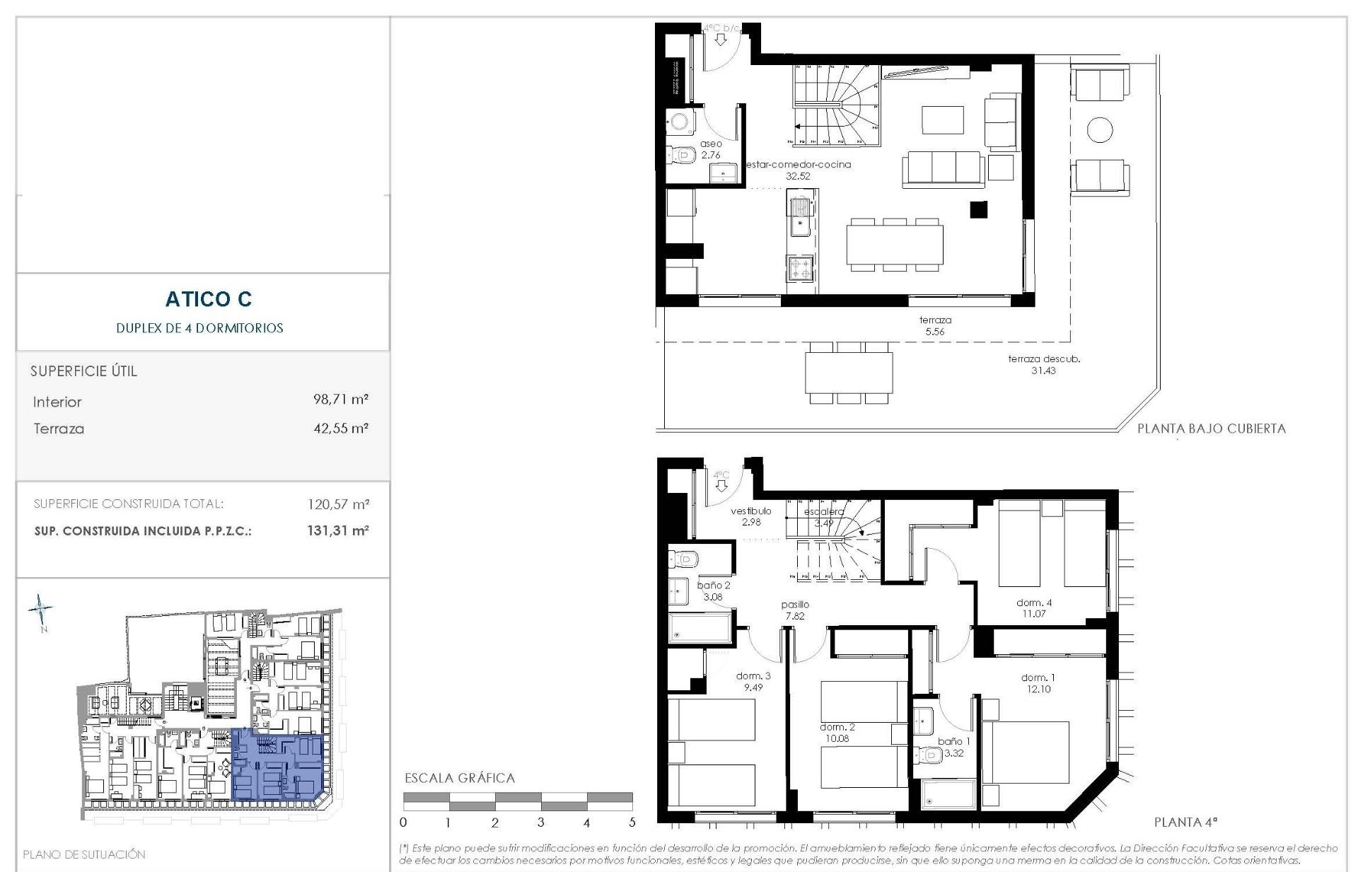4 Bed, 2 Bath, ApartmentFor Sale, Murcia, Murcia